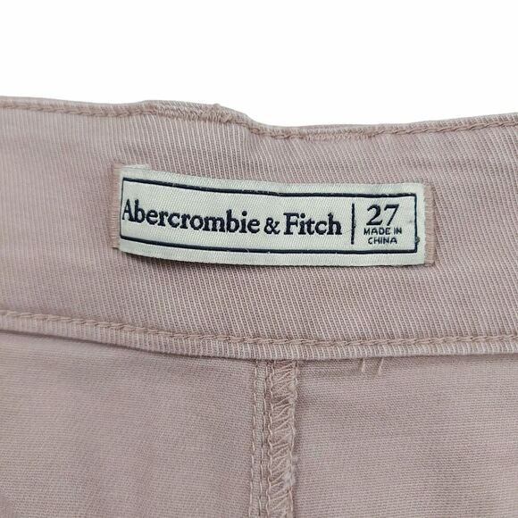 Abercrombie & Fitch Trousers Womens 27 Pale Rose High Rise Wide Leg Belted - Picture 10 of 11